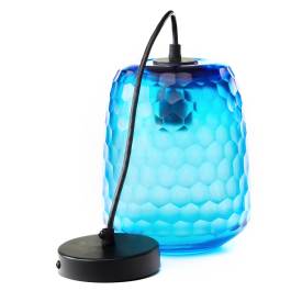 Tiffany-Style Lighting 7" Leah Retro Handblown Glass Globe Shade Pendant