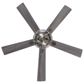 Tiffany-Style Lighting 52" Roxsie 5-Blade Crystal LED Chandelier Ceiling Fan