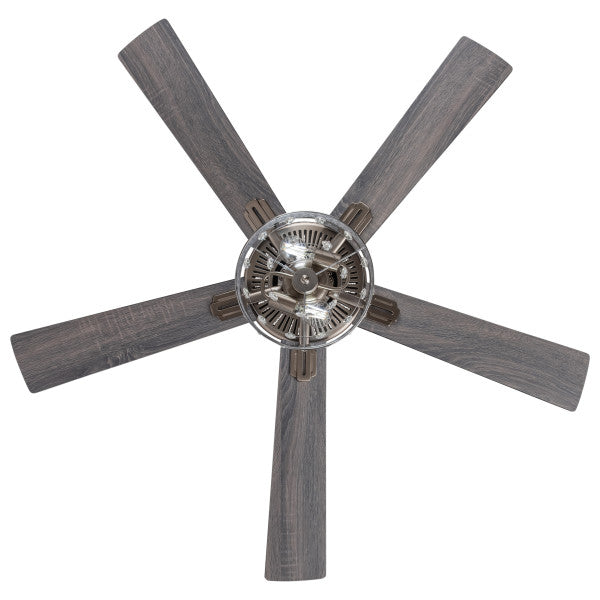Tiffany-Style Lighting 52" Roxsie 5-Blade Crystal LED Chandelier Ceiling Fan