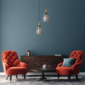 Tiffany-Style Lighting 7" Coralie Textured Silver Glass Bell-Shaped Pendant Light