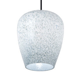 Tiffany-Style Lighting 7.8" Cindy Glam Blue & White Globe Shade Pendant Light