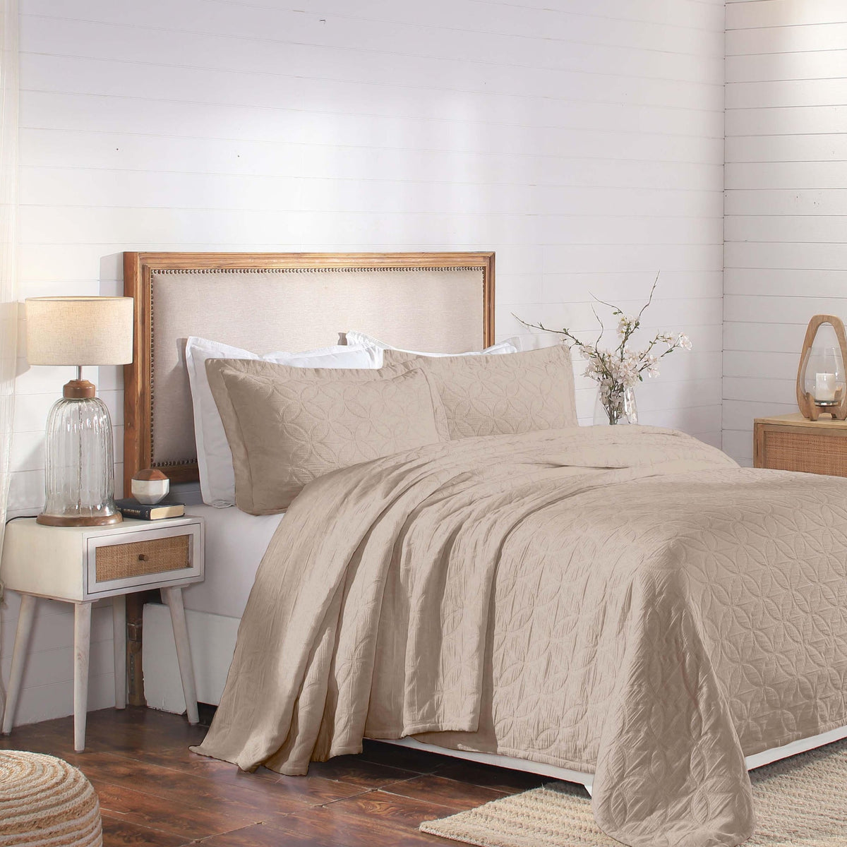 Superior "Serenity" Cotton Jacquard Celtic Circle Bedspread Set
