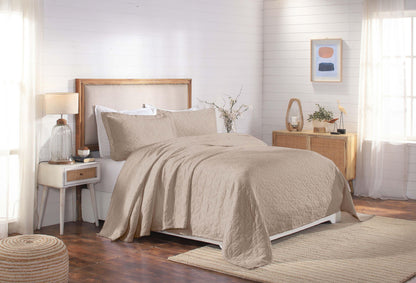 Superior "Serenity" Cotton Jacquard Celtic Circle Bedspread Set