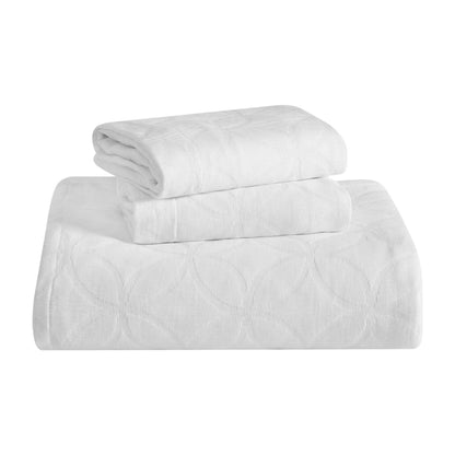 Superior "Serenity" Cotton Jacquard Celtic Circle Bedspread Set