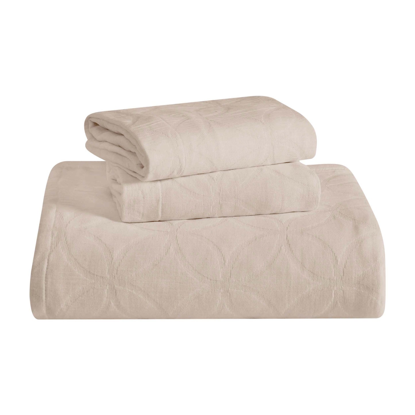 Superior "Serenity" Cotton Jacquard Celtic Circle Bedspread Set