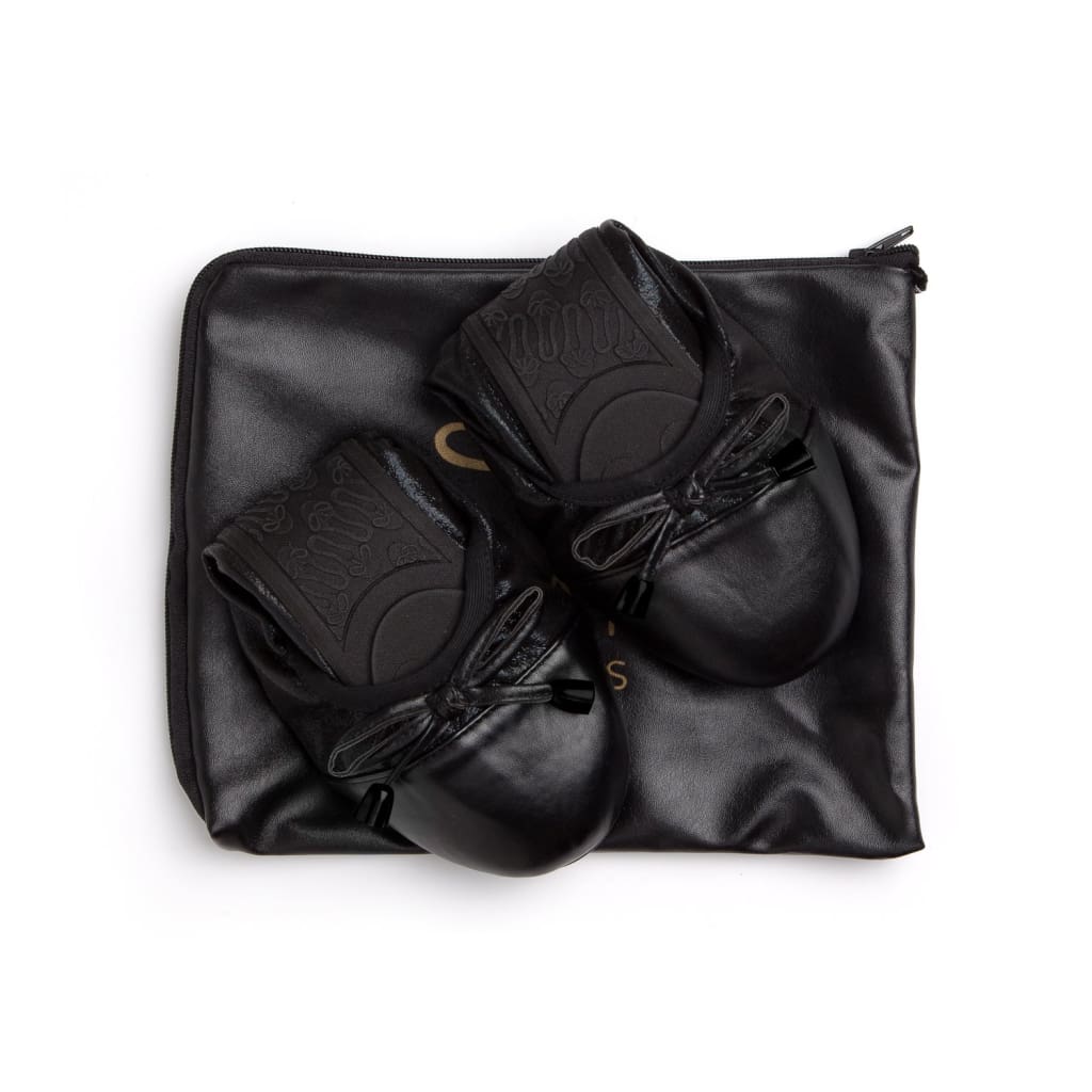 Talaria Flats Premium Black Flats