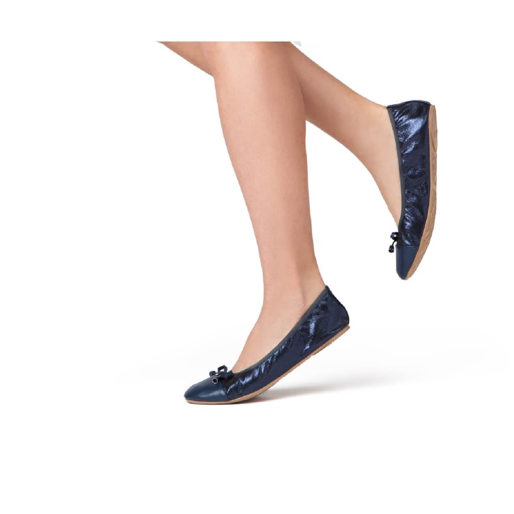 Talaria Flats Premium Navy Blue Flats
