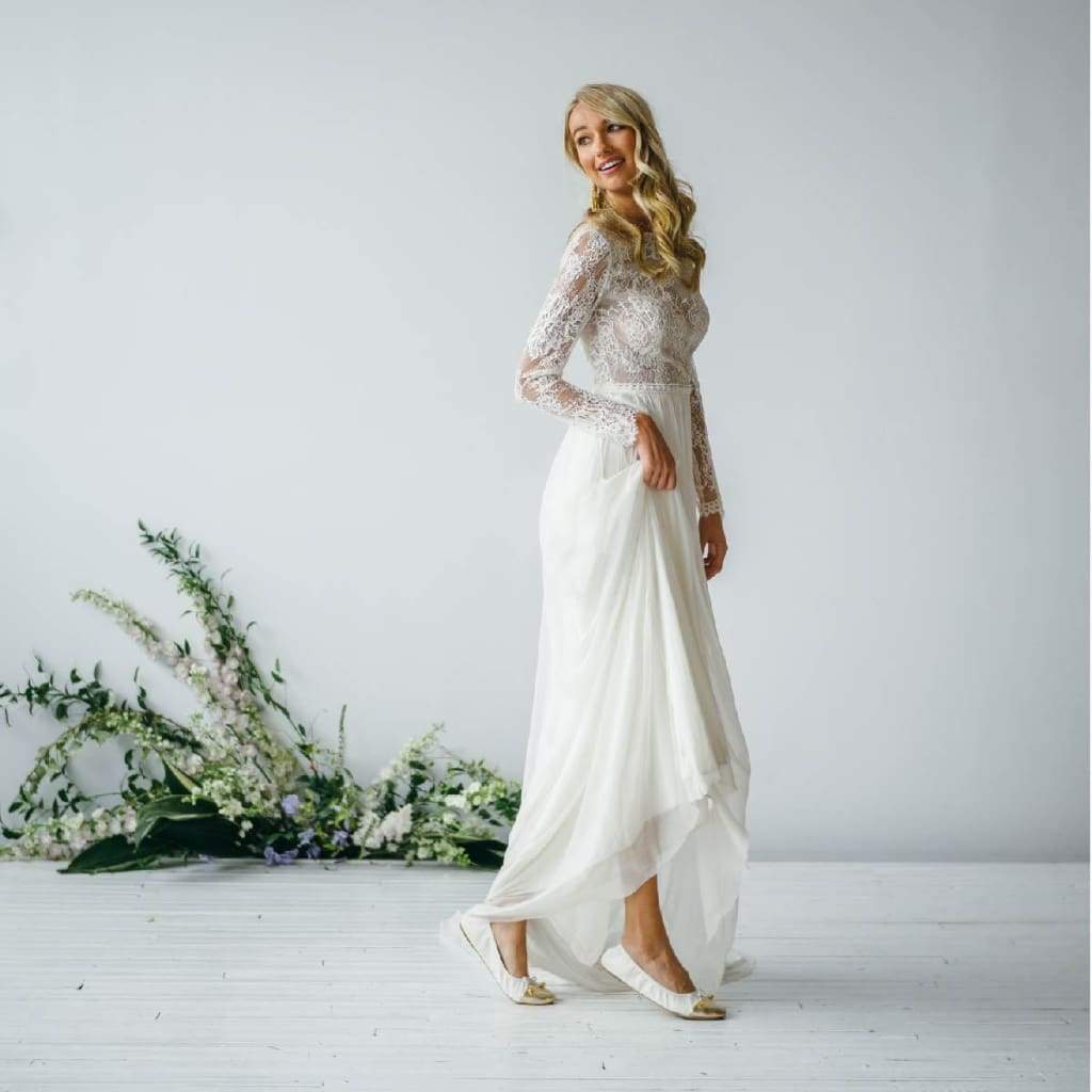Talaria Flats Premium White Flats