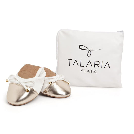 Talaria Flats Premium White Flats