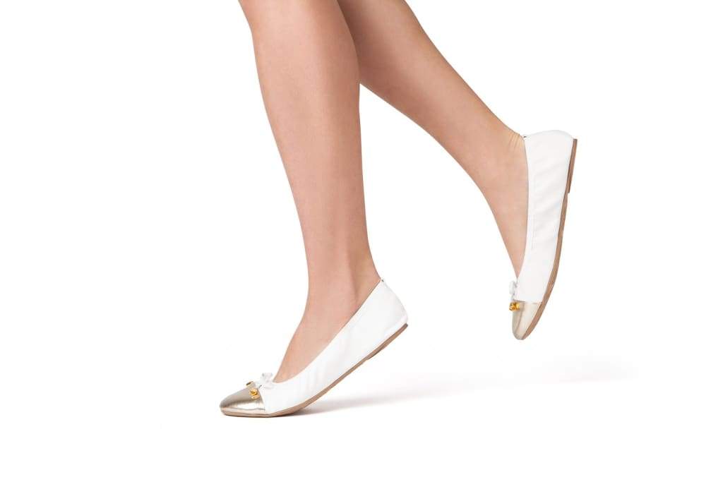 Talaria Flats Premium White Flats