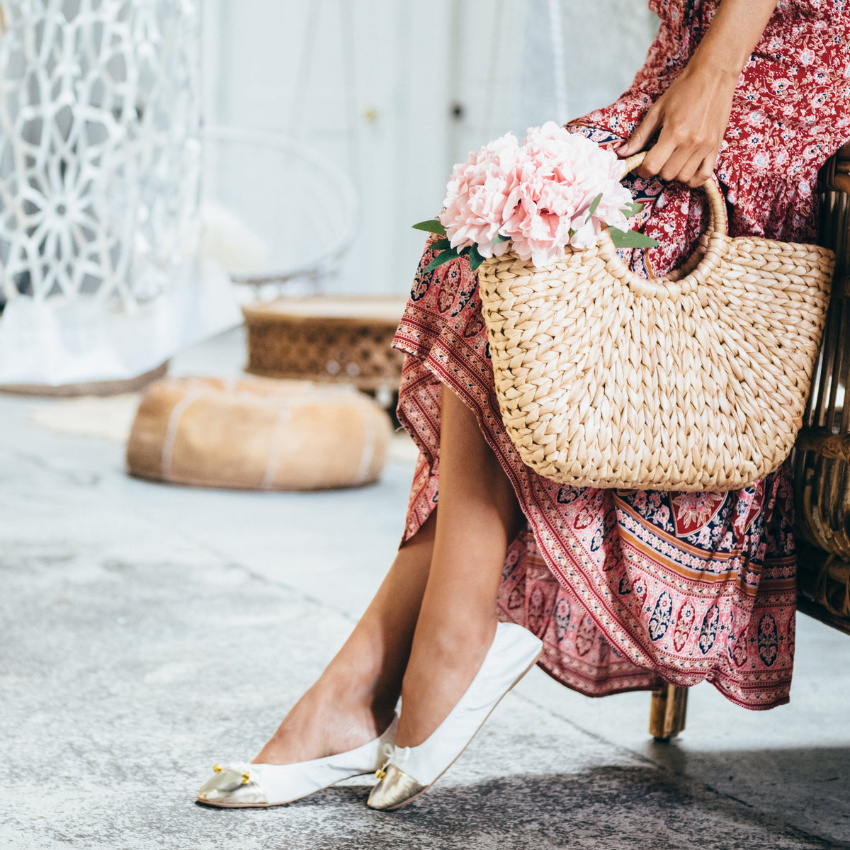 Talaria Flats Premium White Flats