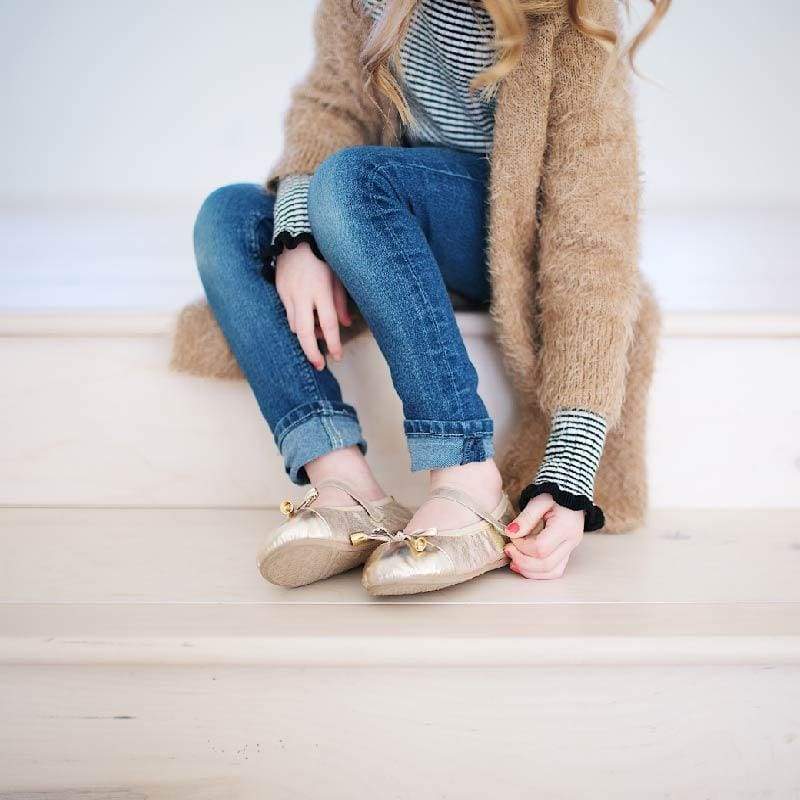 Talaria Littles Premium Girl Flats w/ Strap