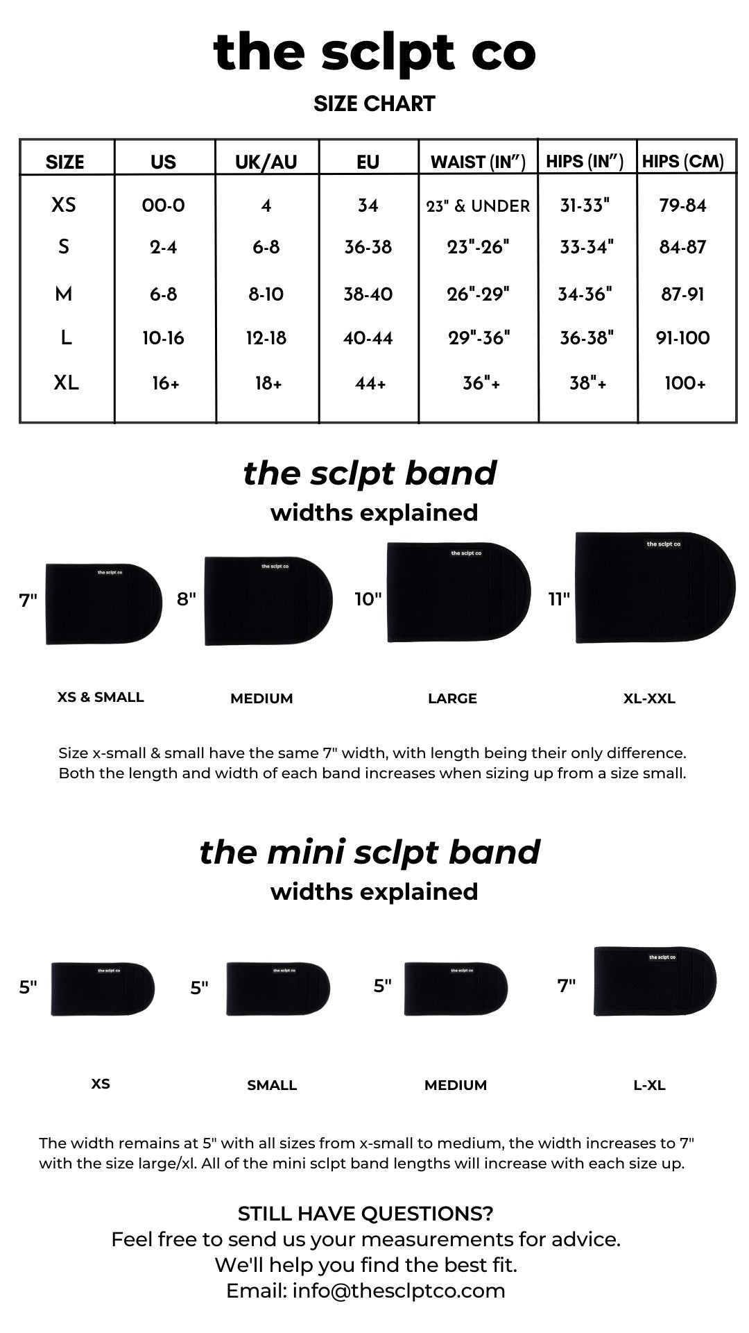 The Sclpt Co The Mini Sclpt Band® Choice of Size
