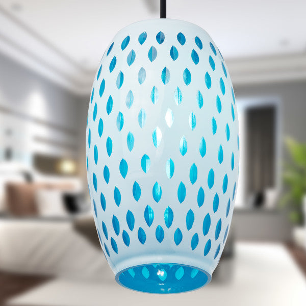 Tiffany-Style Lighting 6" Mira Glam Glass Globe Shade Pendant
