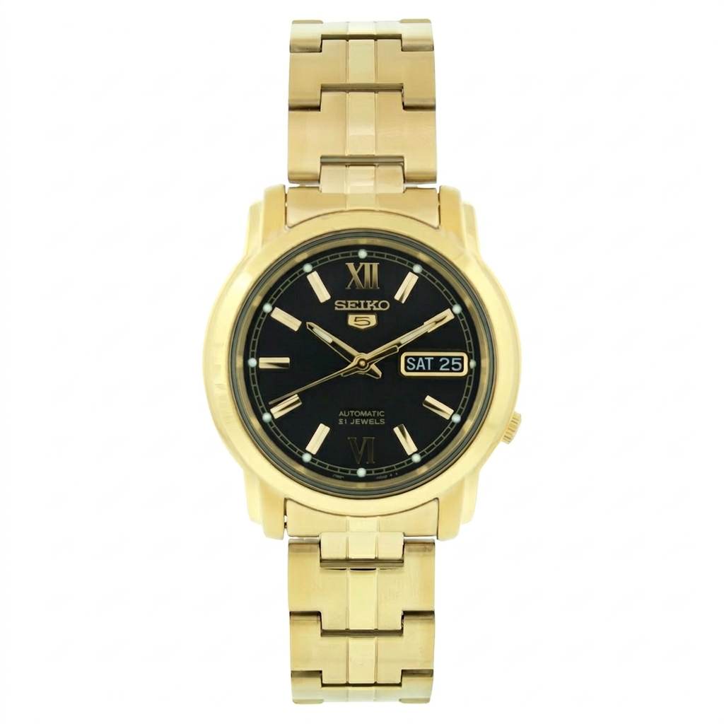 Seiko Men's Classic 38mm Automatic Black Dial Bracelet Watch