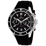 Seapro Men's 45mm Thrash Quartz Chronograph Date Silicone Strap Watch