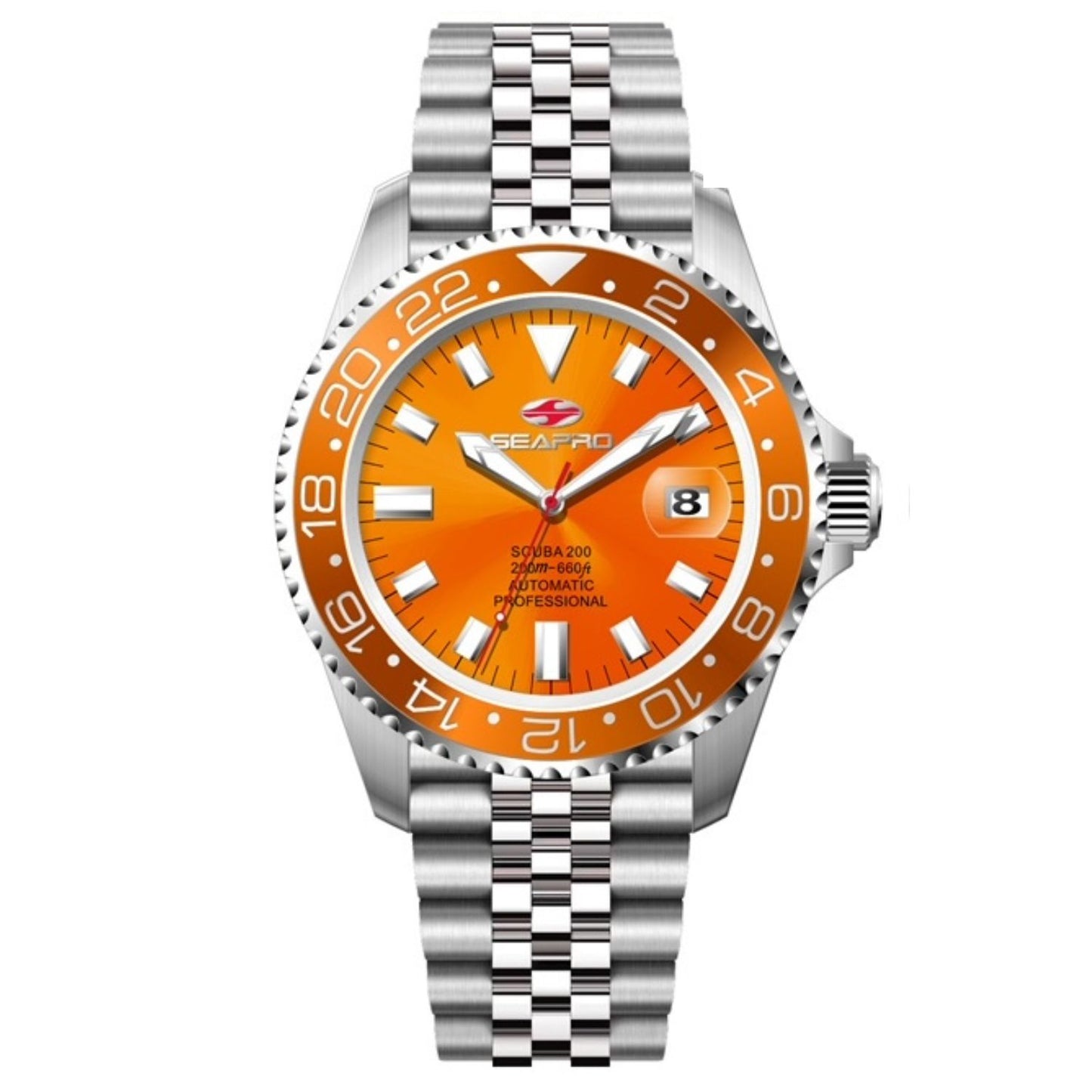 Seapro Men's 43mm Grand Meridian Automatic Date Bracelet Watch