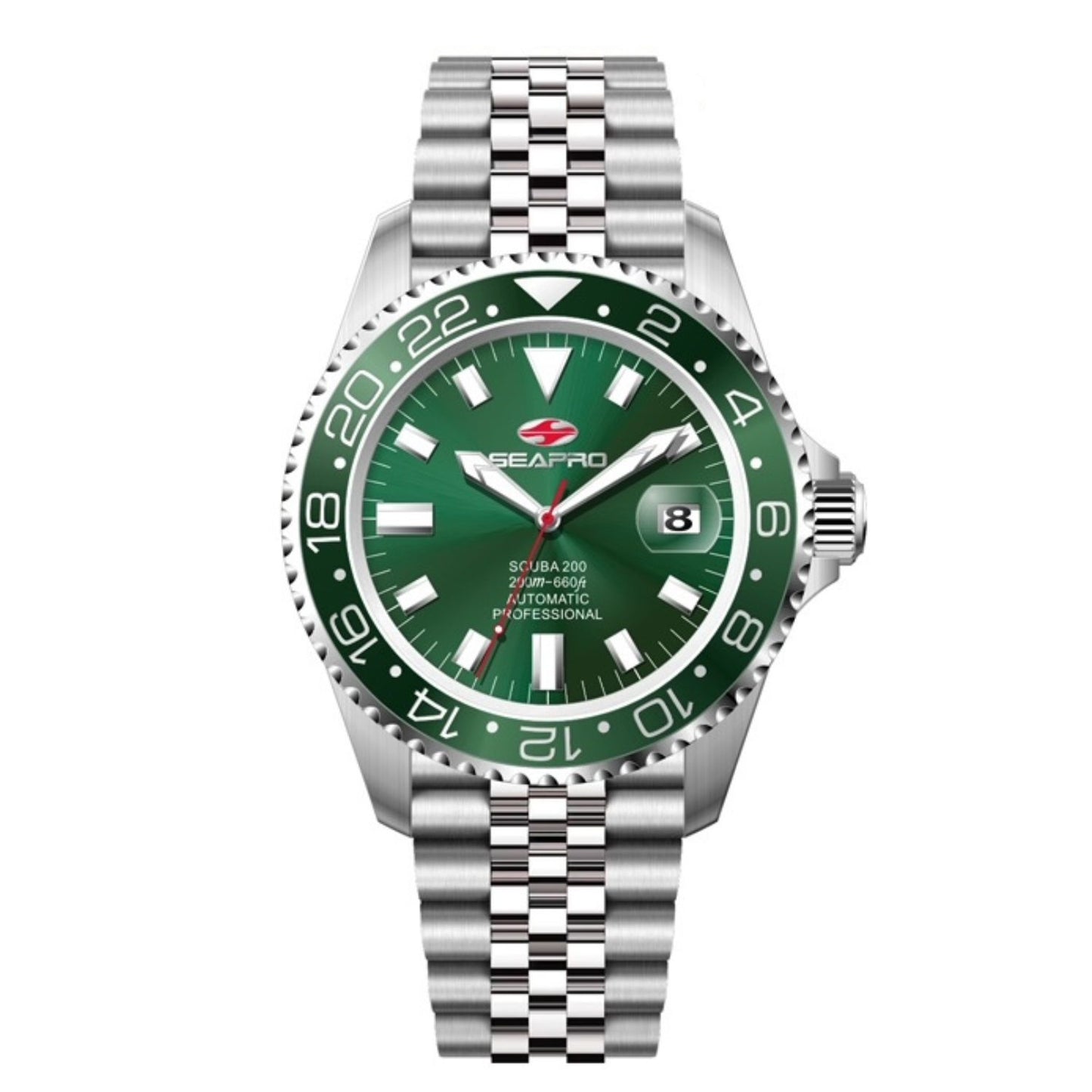 Seapro Men's 43mm Grand Meridian Automatic Date Bracelet Watch