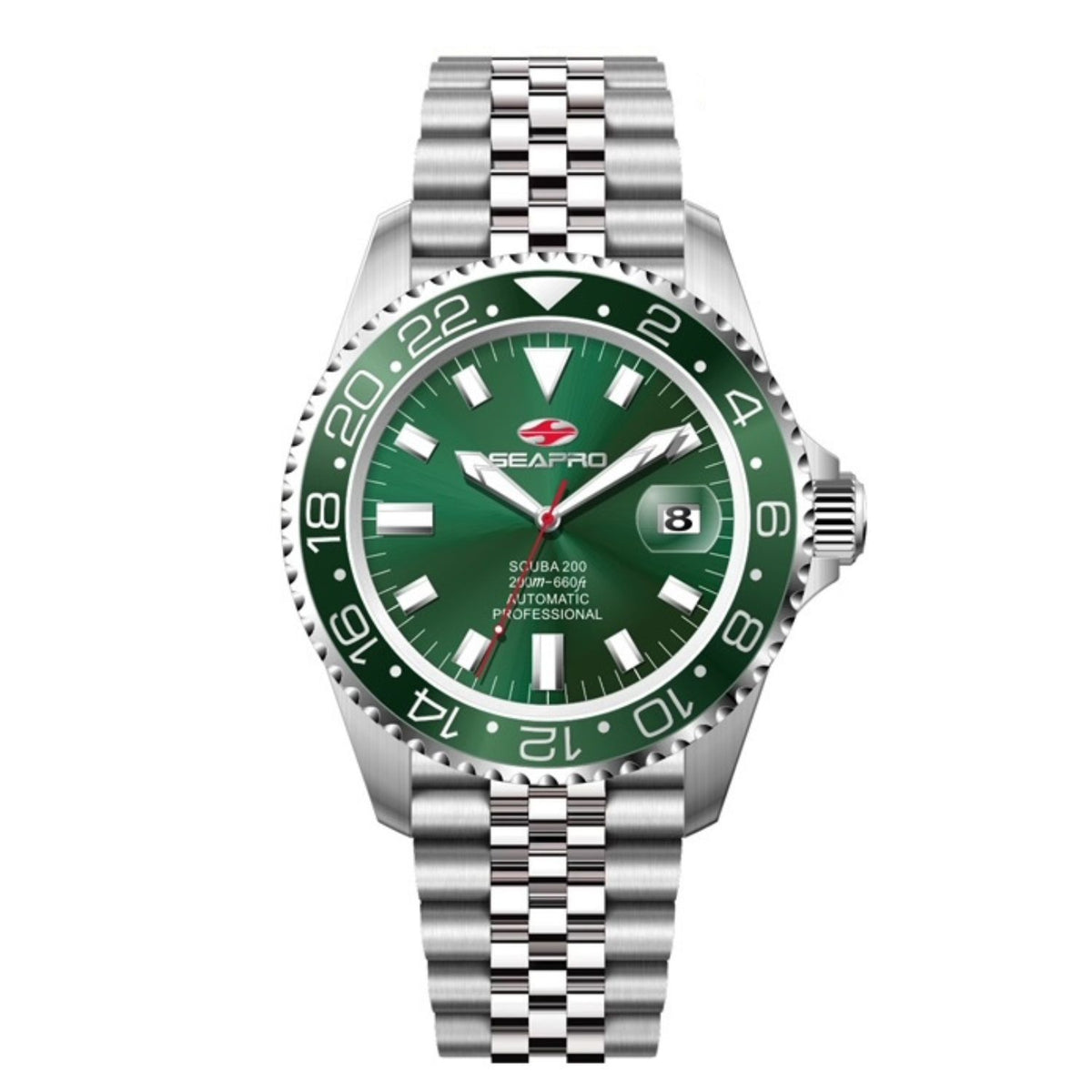 Seapro Men's 43mm Grand Meridian Automatic Date Bracelet Watch