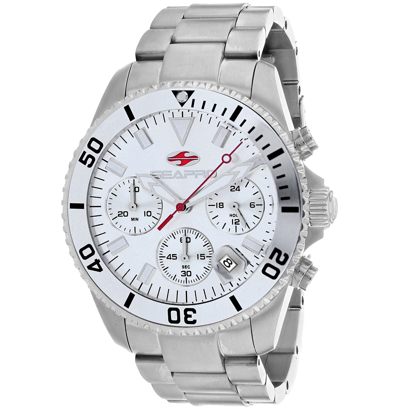 Seapro Men's 43mm Scuba 200 Quartz Chronograph Bracelet Watch