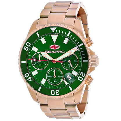 Seapro Men's 43mm Scuba 200 Quartz Chronograph Bracelet Watch