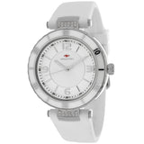 Seapro Women's 37mm Seductive Quartz Crystal Accented Silicone Strap Watch
