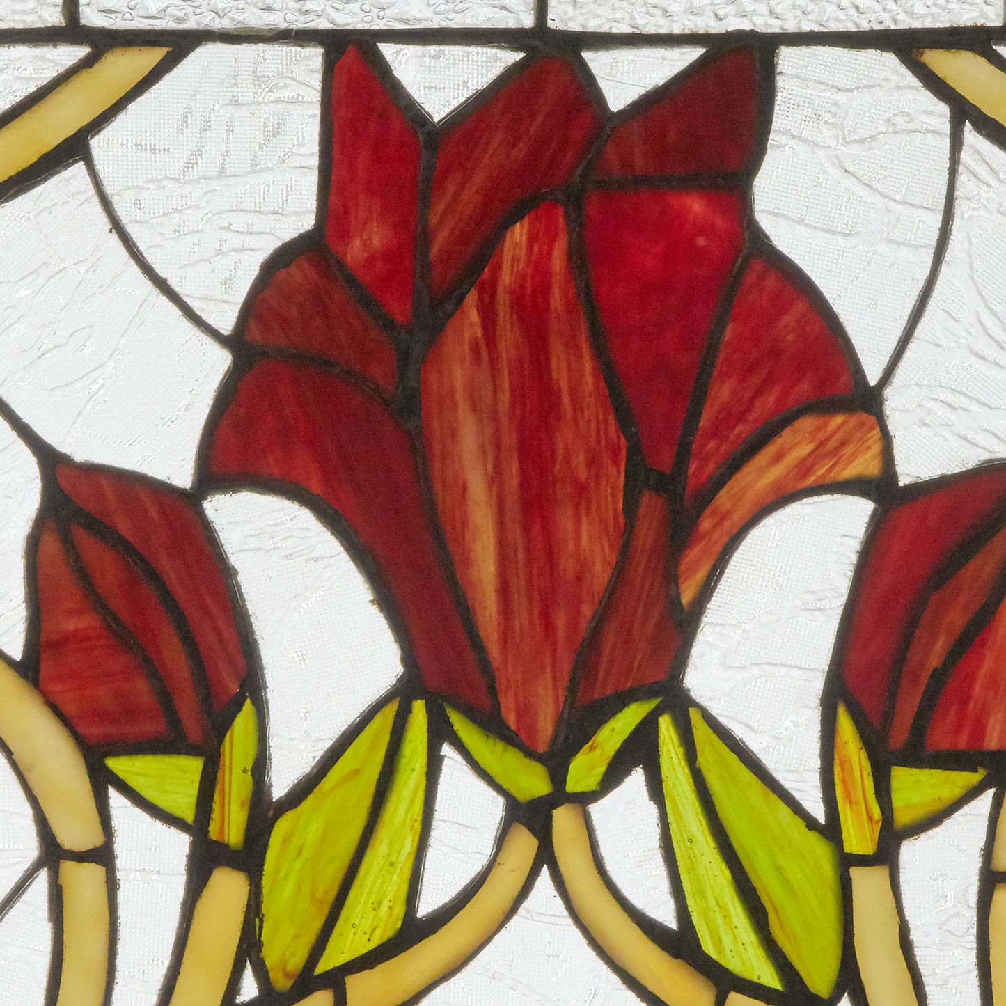 Tiffany-Style Lighting 24" Floral Vine Stained Glass Window Panel