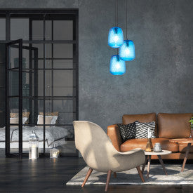 Tiffany-Style Lighting 7" Leah Retro Handblown Glass Globe Shade Pendant