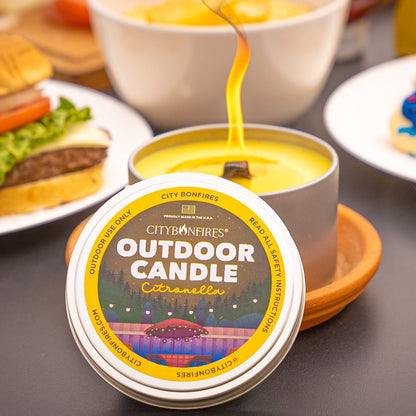 City Bonfires Citronella Outdoor Candle Choice of Pack