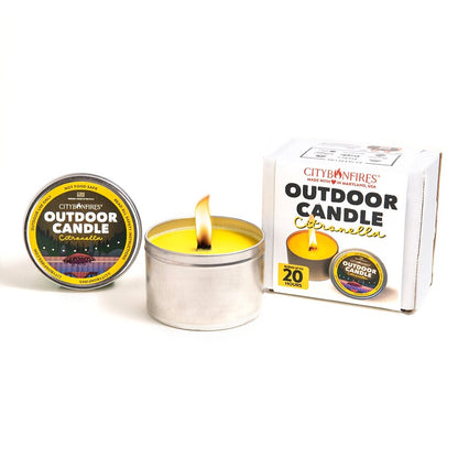 City Bonfires Citronella Outdoor Candle Choice of Pack