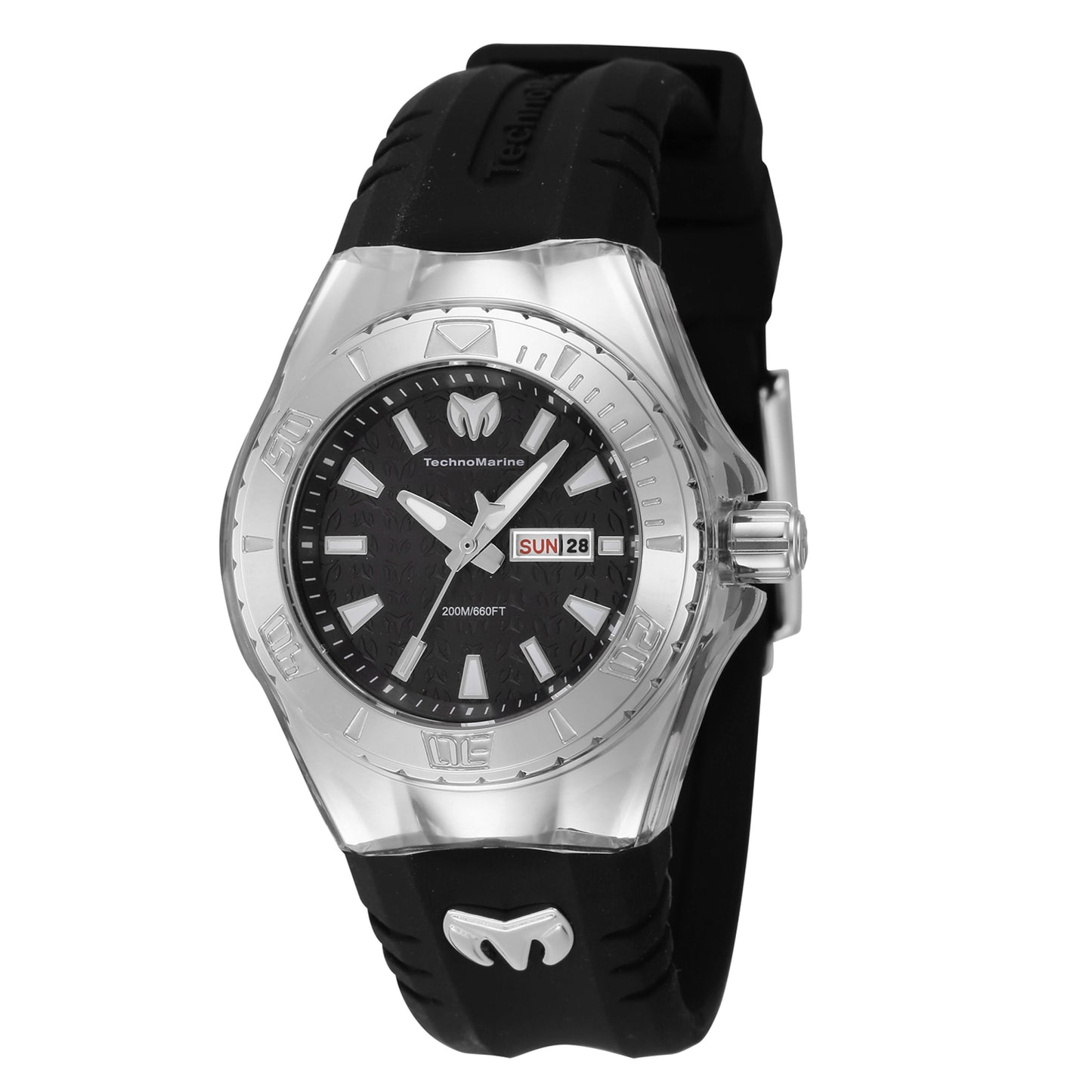 TechnoMarine Women's 36mm Cruise Monogram Quartz Silicone Strap Watch