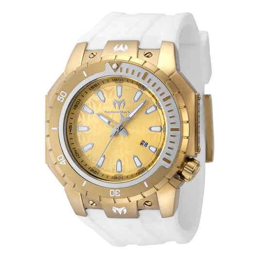 TechnoMarine Men's 48mm Manta Sea Quartz Silicone Strap Watch
