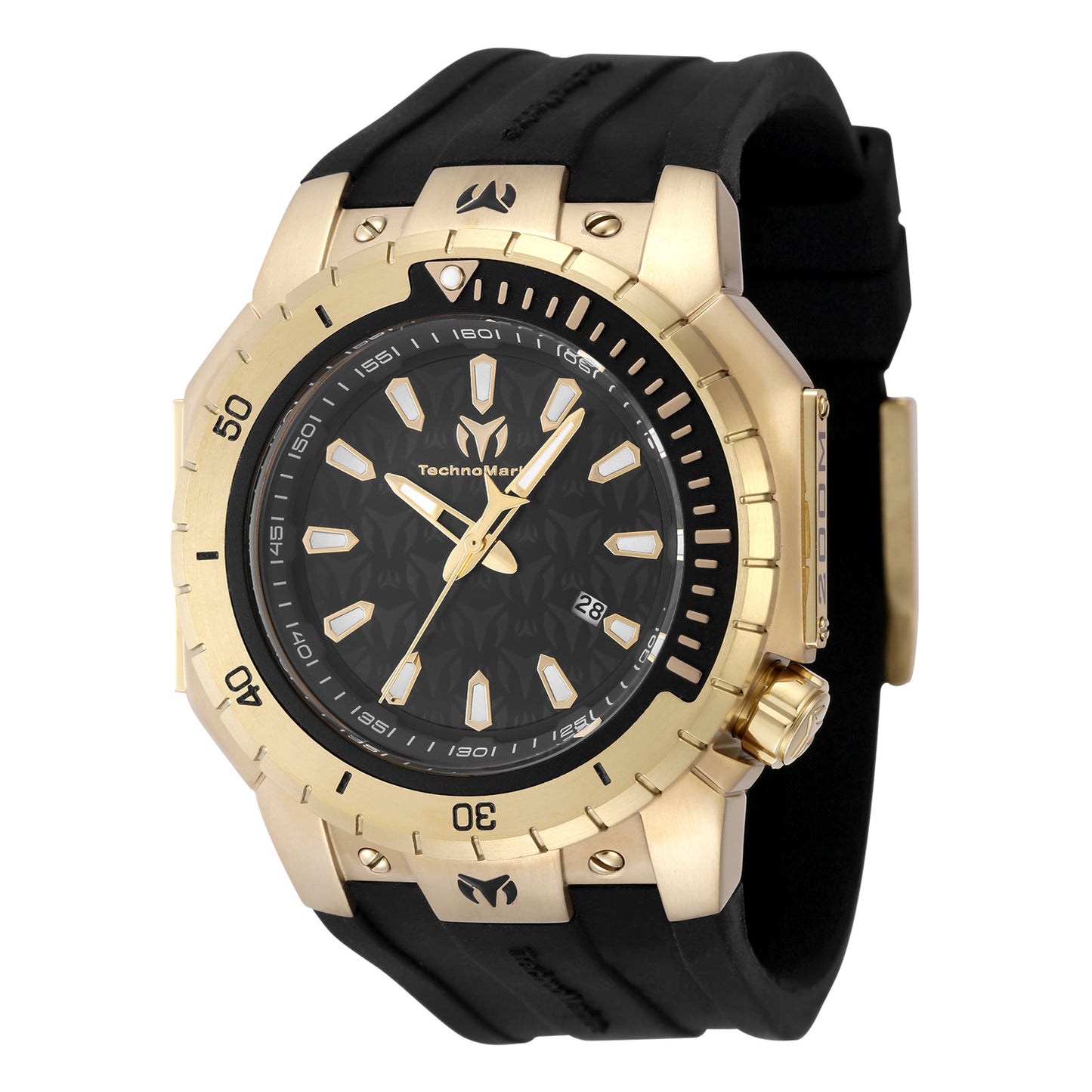 TechnoMarine Men's 48mm Manta Sea Quartz Silicone Strap Watch