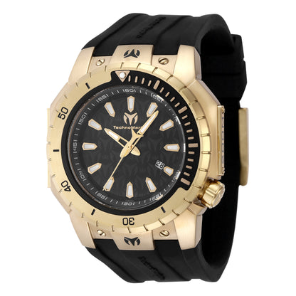 TechnoMarine Men's 48mm Manta Sea Quartz Silicone Strap Watch