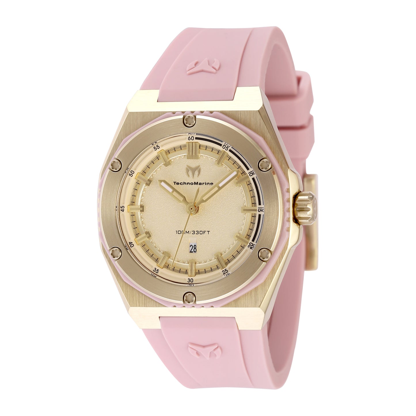 TechnoMarine Women's 36mm Coral Legacy Quartz Silicone Strap Watch