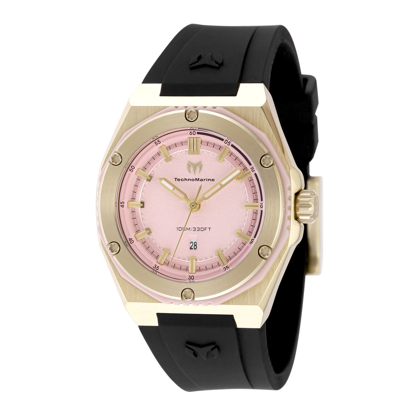 TechnoMarine Women's 36mm Coral Legacy Quartz Silicone Strap Watch