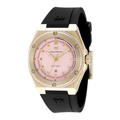 TechnoMarine Women's 36mm Coral Legacy Quartz Silicone Strap Watch