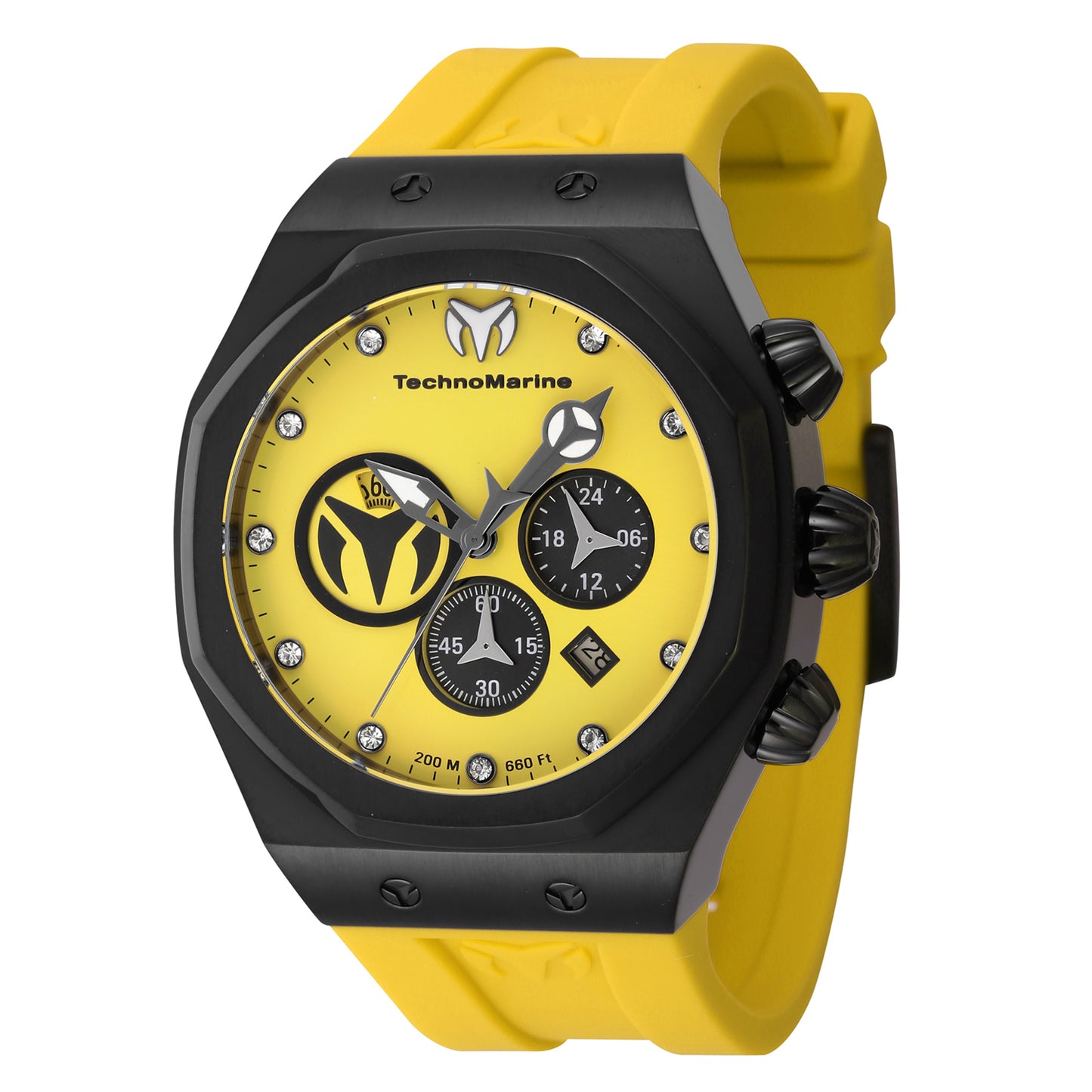 TechnoMarine Men's 45mm Reef Sun Quartz Chronograph Silicone Strap Watch