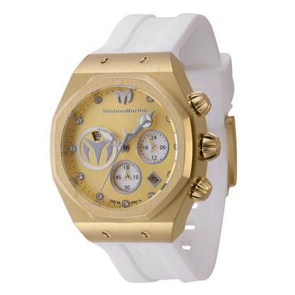 TechnoMarine Women's 40mm Reef Sun Quartz Chronograph Silicone Watch