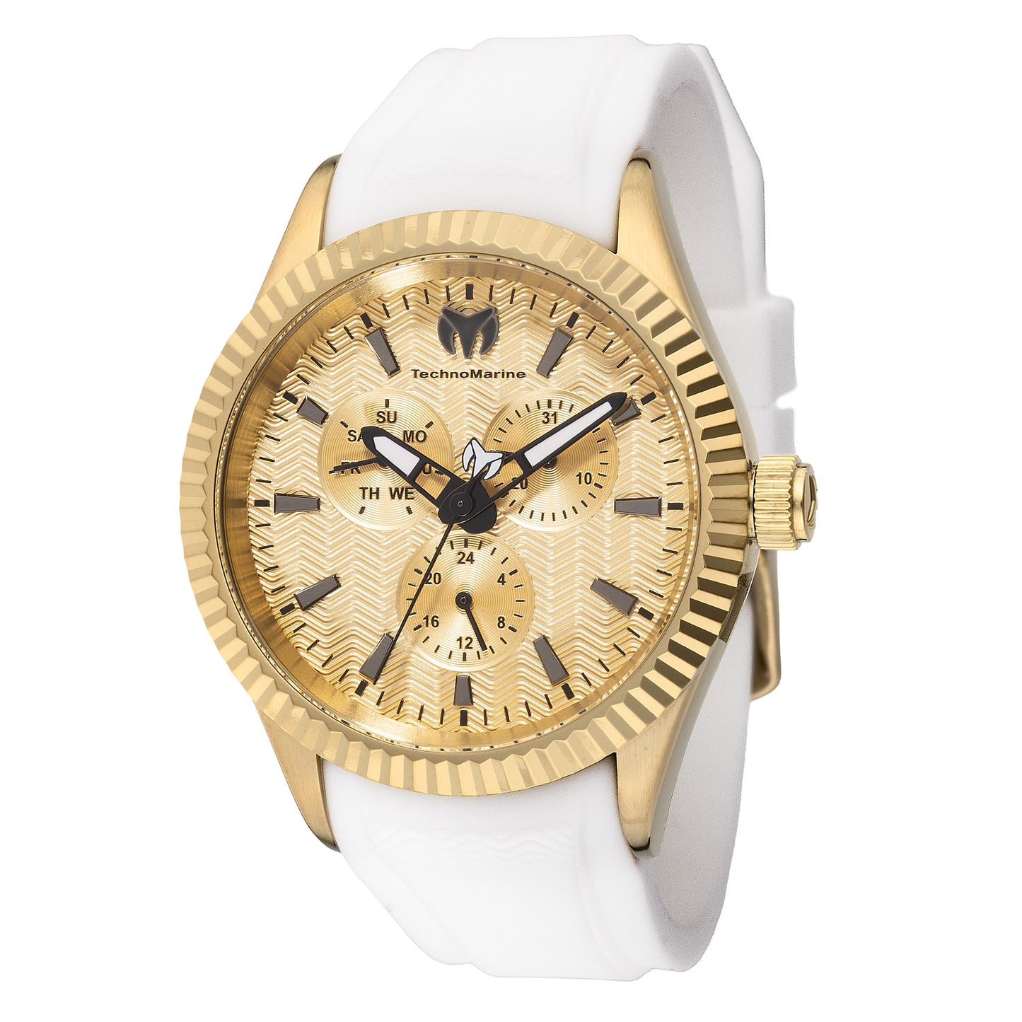 TechnoMarine Men's 42mm Sea Dream Quartz Silicone Strap Watch