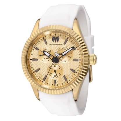 TechnoMarine Men's 42mm Sea Dream Quartz Silicone Strap Watch