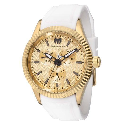 TechnoMarine Men's 42mm Sea Dream Quartz Silicone Strap Watch