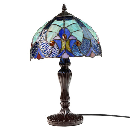 Tiffany-Style Lighting 17"H Halston Candlestick Base Table Lamp