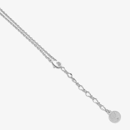 TRYNDI Rhodium Plated "To My Wife" Swarovski Crystal Orbital Birdcage Necklace