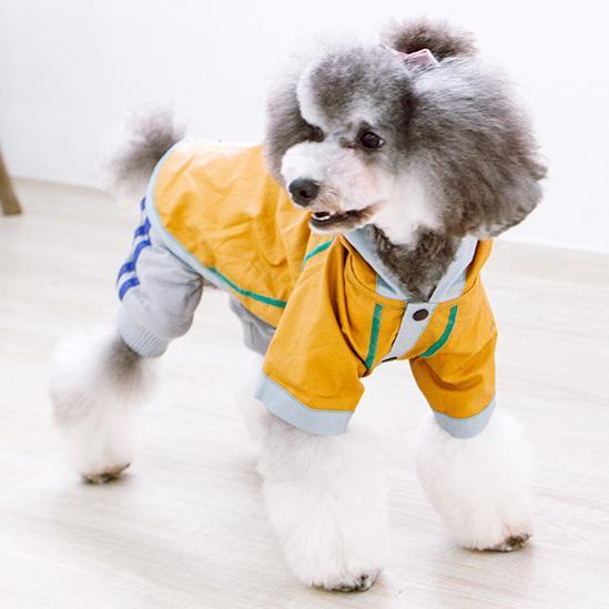 Touchdog 'Cloudburst' Reversible & Waterproof Dog Raincoat