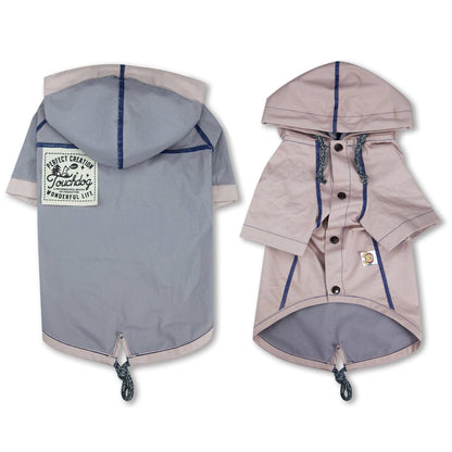 Touchdog 'Cloudburst' Reversible & Waterproof Dog Raincoat