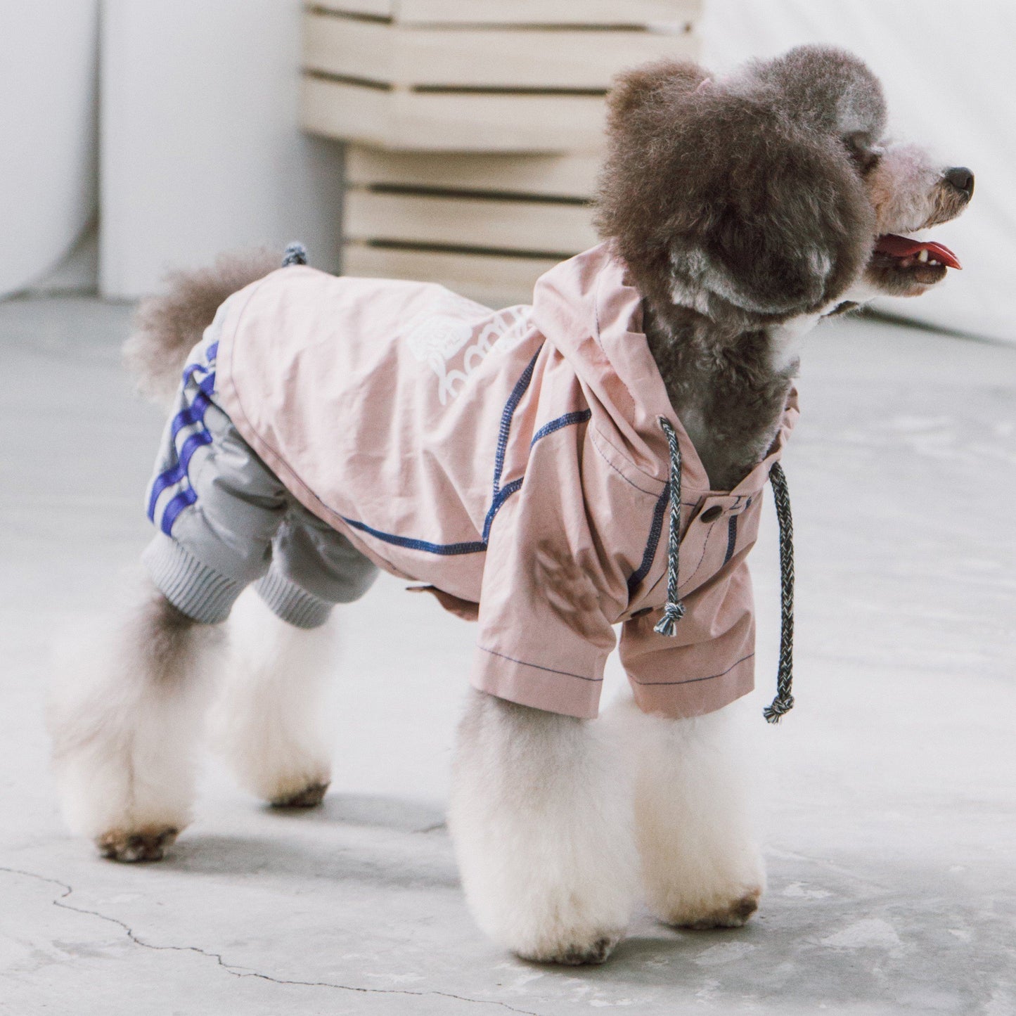 Touchdog 'Cloudburst' Reversible & Waterproof Dog Raincoat