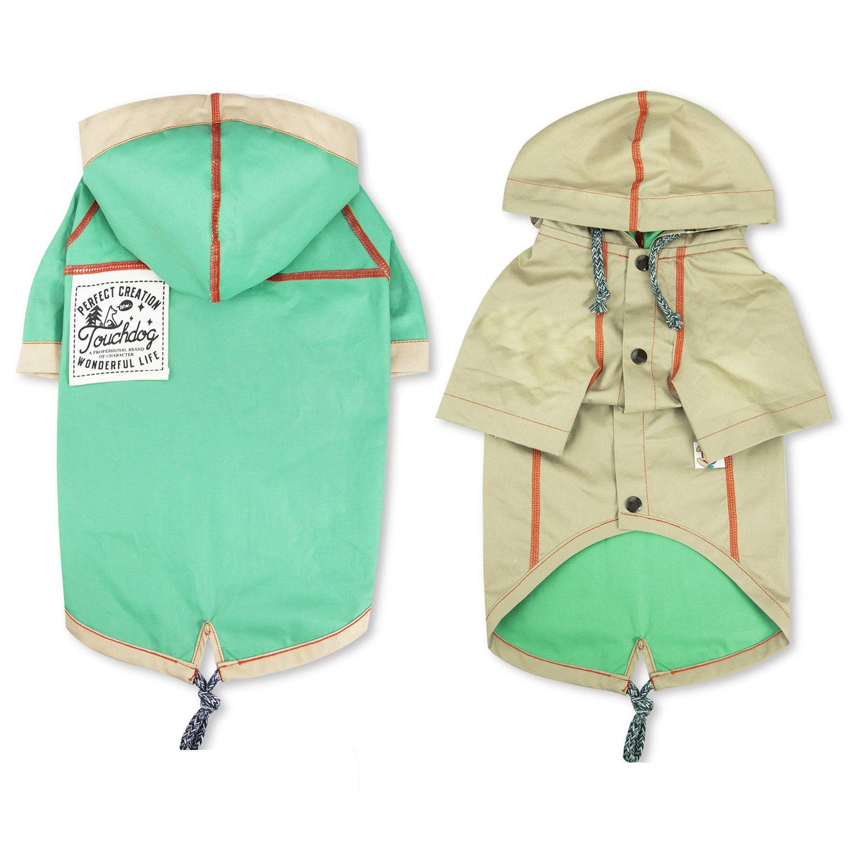 Touchdog 'Cloudburst' Reversible & Waterproof Dog Raincoat
