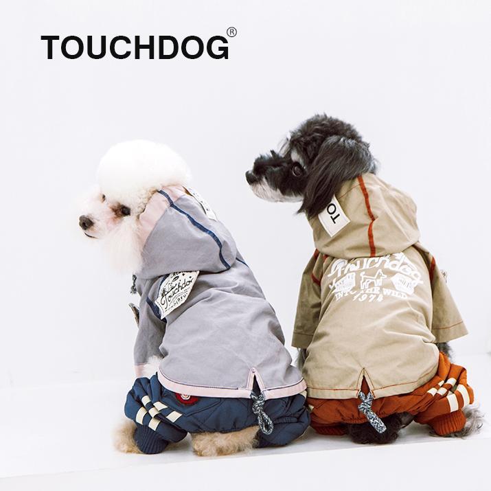 Touchdog 'Cloudburst' Reversible & Waterproof Dog Raincoat