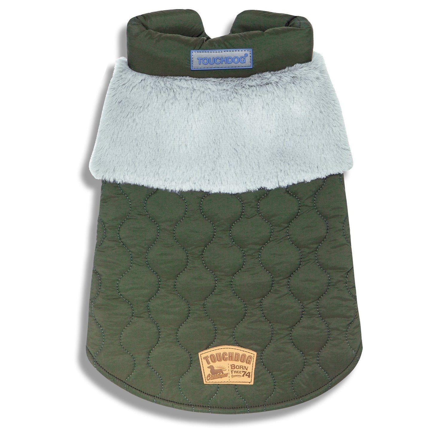 Touchdog 'Furrost-Bite' Fur & Fleece Dog Jacket